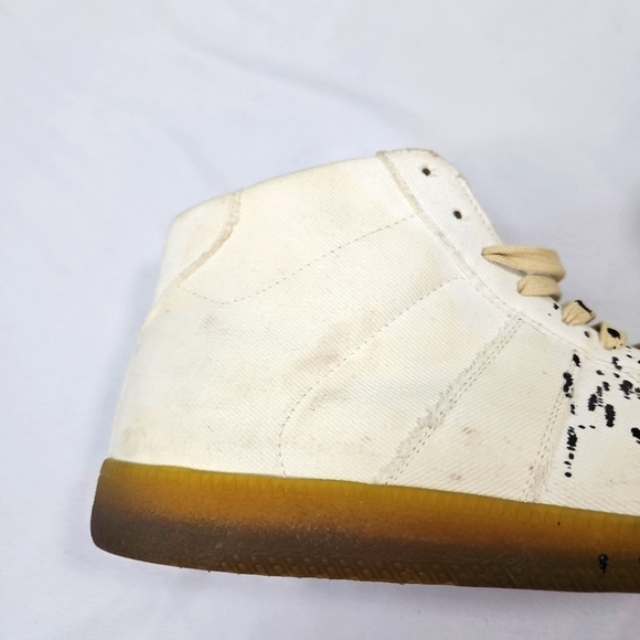 Maison Margiela High Top White Mens Sneakers Size 10 - Picture 7 of 11